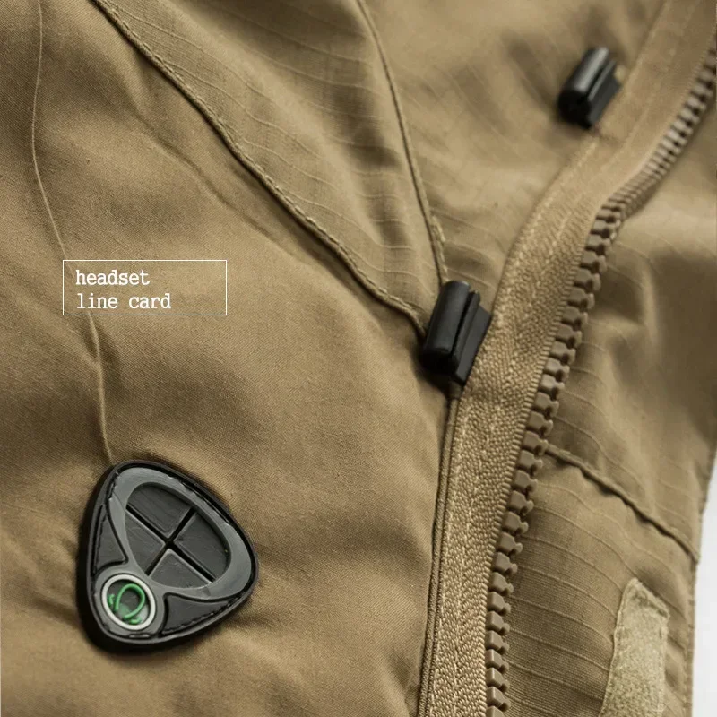 Ropa táctica para hombre, chaqueta de campo de caza a prueba de viento, abrigos con capucha, abrigo Masculino, cortavientos para hombre, Otoño Invierno - imagen 5