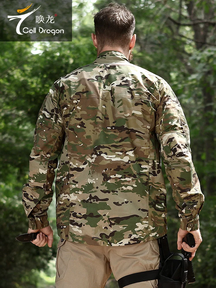 Camisa de manga larga de camuflaje para hombre, ropa de exterior, camisa táctica de herramientas delgadas para primavera, verano - imagen 5