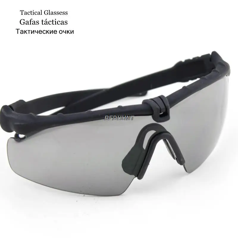 Casco táctico Airsoft, máscara con gafas, suministros para fanáticos del ejército para juegos de supervivencia CS, Cosplay de tiro - imagen 5