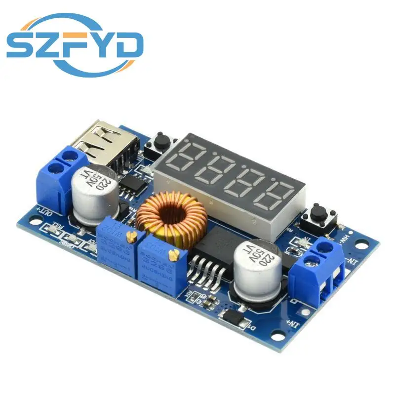 Módulo de reguladores de voltaje XL4015 75W DC-DC 5A Módulo Buck ajustable con pantalla de voltímetro - imagen 4