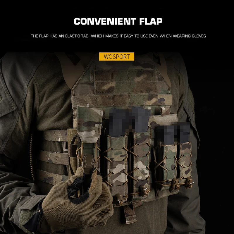 Aleta serie WOSPORT V2 para bolsa Tiger 9MM AR Mag - imagen 4