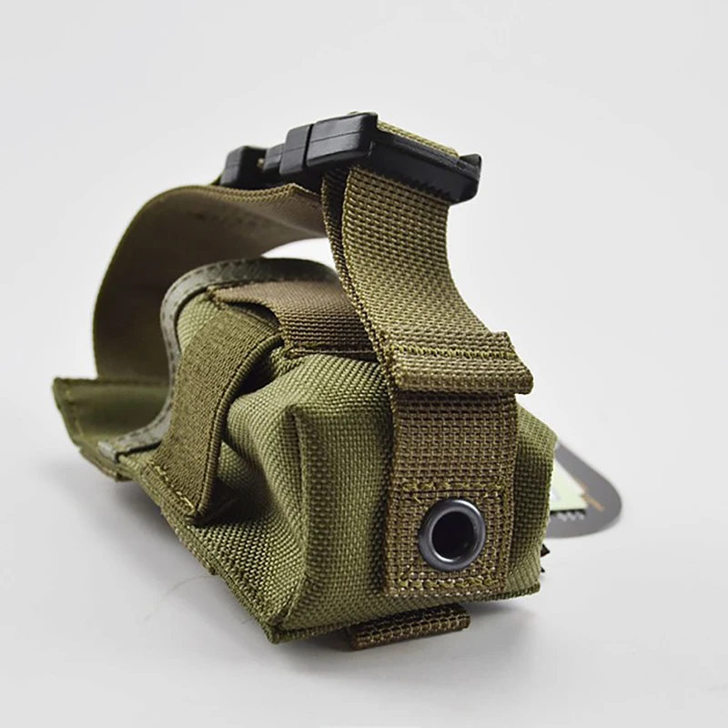 Bolsa y herramientas para linterna táctica Molle ajustable, nailon 1000D