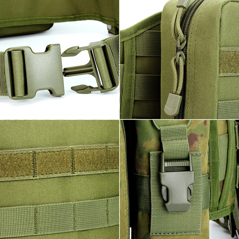 Riñonera táctica Molle para entrenamiento, senderismo, tiro, caza, funda para pistola, bolsas para acampar al aire libre, deporte, Paintball, bolsas de combate - imagen 5