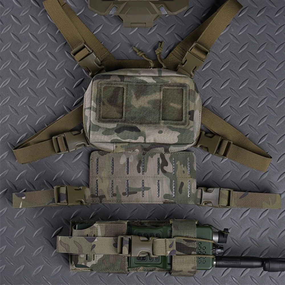 Soporte táctico de navegación para teléfono móvil, soporte fijo para el pecho, MOLLE colgante, accesorios de expansión inferior, cinturón táctico - imagen 2