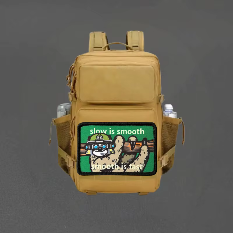 Parche moral táctica gancho y bucle Slow is Smooth – Mochila