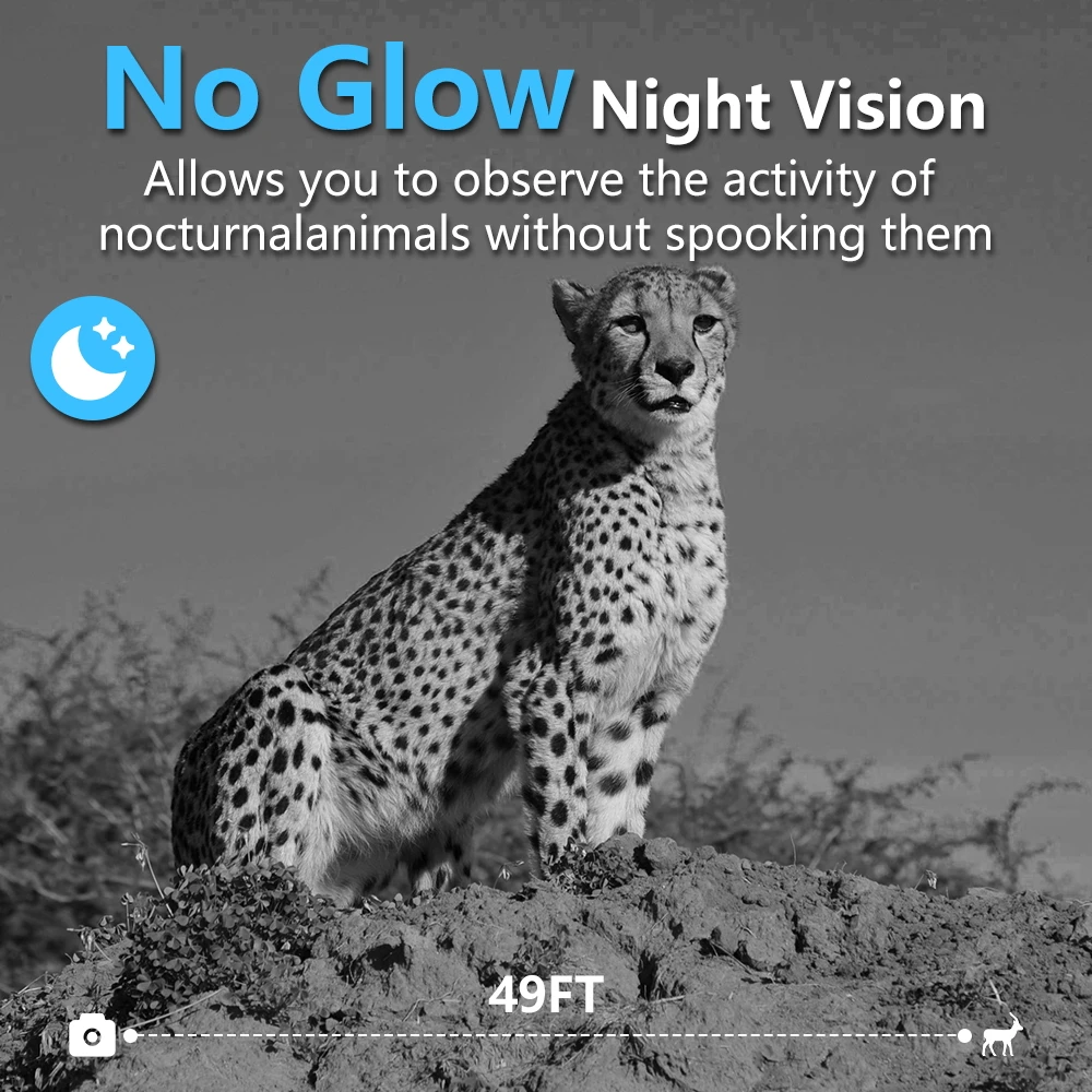 Cámara infrarroja WIFI 8K 60MP CMOS para caza Panel Solar 3,5 W cámara fotográfica TrapTrail alimentada con batería recargable de 7800mAh - imagen 4