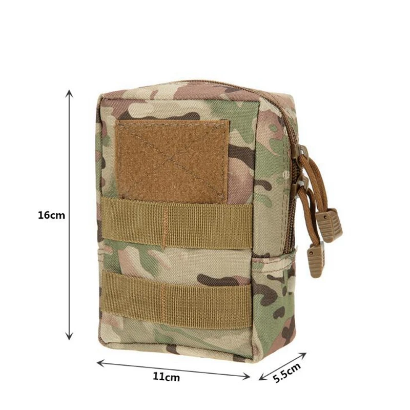 Bolsa táctica Molle EDC para teléfono, bolsa de cintura, soporte para teléfono, bolsa médica, accesorios de caza, bolsa de herramientas de utilidad militar, 2 unids/set - imagen 2