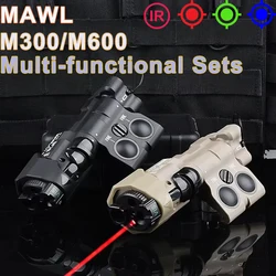 WADSN MAWL-C1 táctico rojo azul verde punto IR MAWL LED Airsoft arma luz SF M300A M600C accesorios de linterna de caza de alta potencia