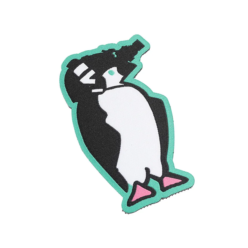 Parche bordado del Escuadrón de Pingüinos, brazalete táctico de animales bonitos para decoración de bolsas de ropa - imagen 4