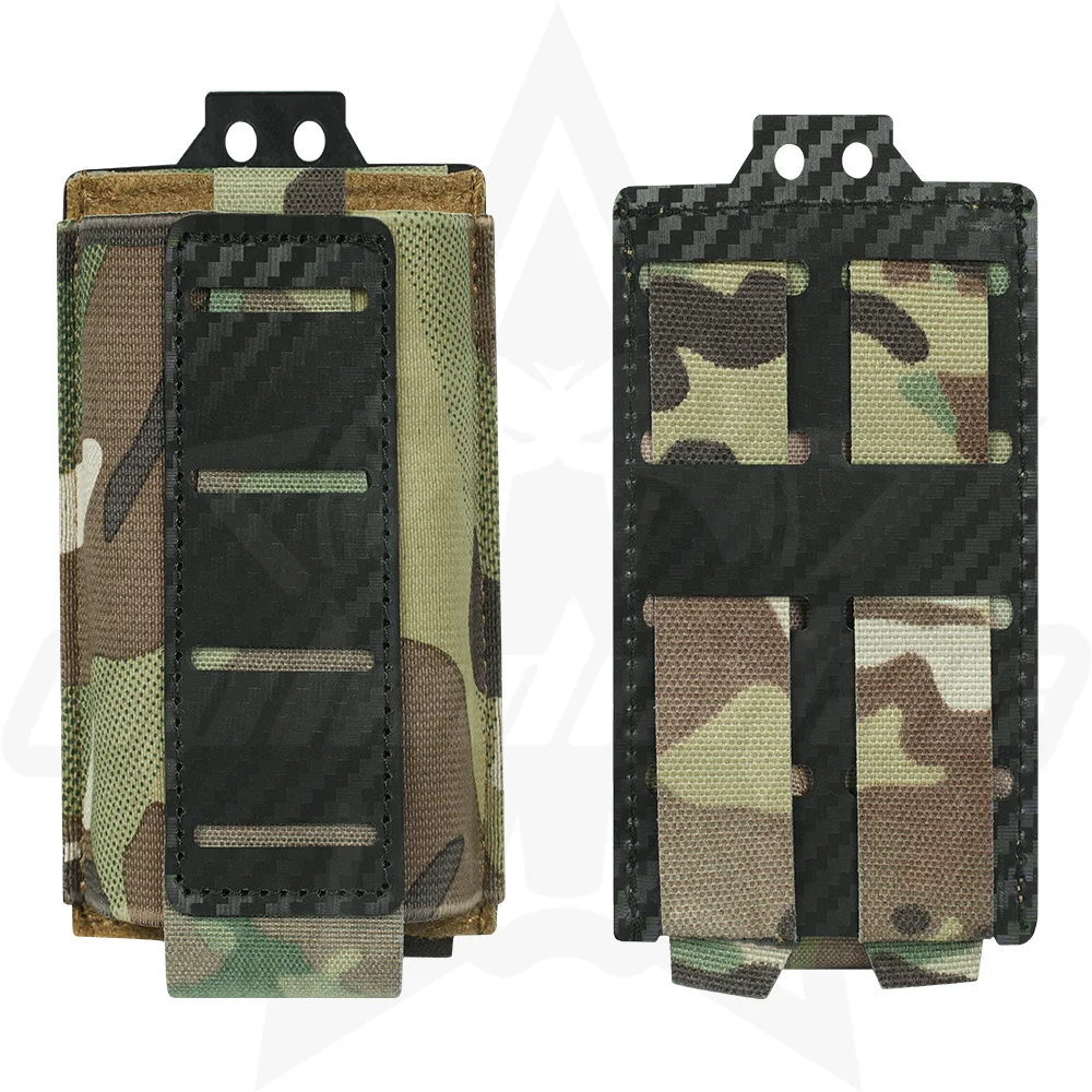 Bolsa OphidianTac Single Mag de 5,56mm, bolsa elástica MOLLE para revistas de Rifle con placa PP estampada de fibra de carbono para M4/M16/AR15 - imagen 2