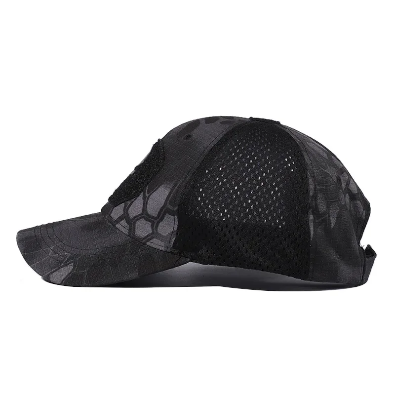Gorra de béisbol con calavera de camuflaje para hombre y mujer, sombrero de combate táctico, malla de camuflaje, deportes al aire libre, senderismo, caza, baloncesto, gorras de fútbol - imagen 5