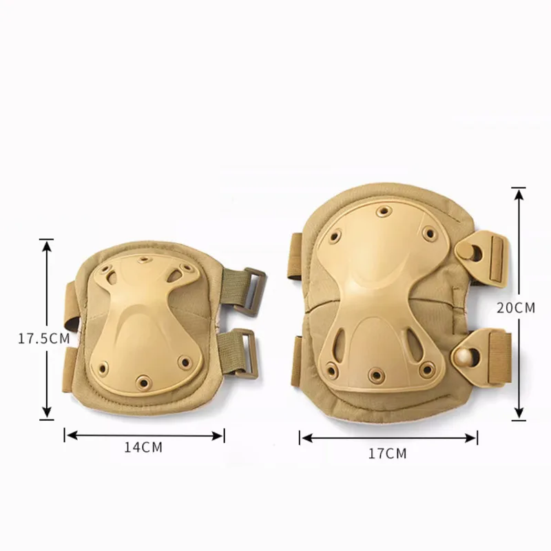 Equipo de protección para deportes de Montañismo al aire libre, rodilleras tácticas y coderas para Airsoft Paintball cs War Game - imagen 3