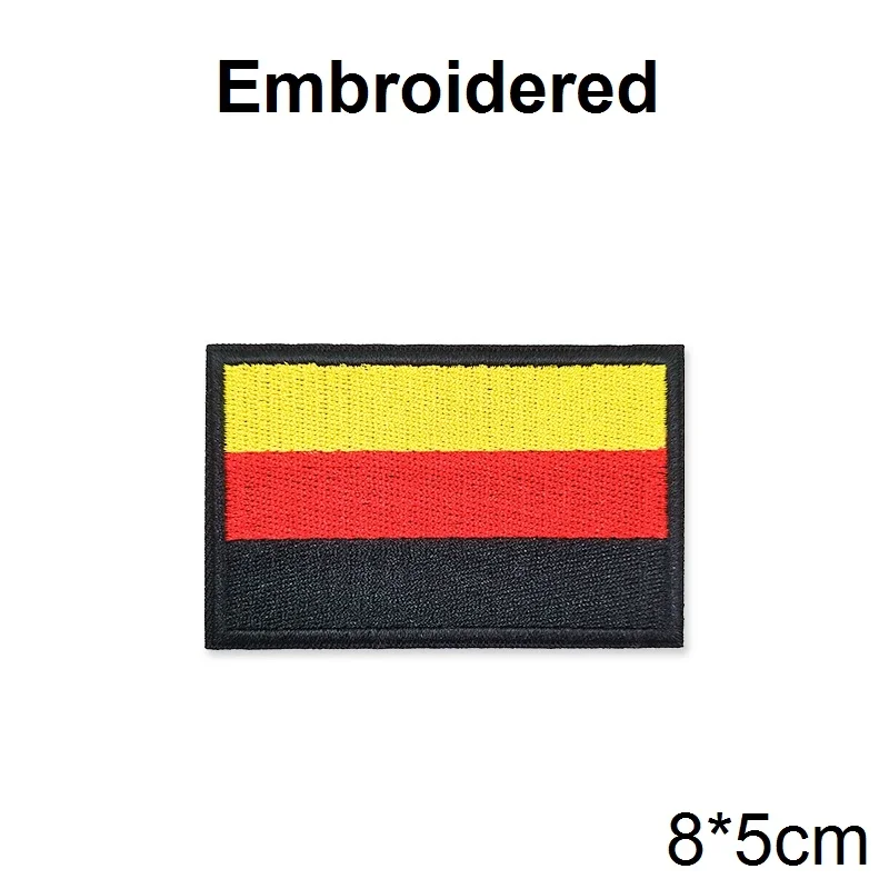 Parches de bandera de PVC/bordado, Reino Unido, España, Francia, Alemania, EE. UU., Rusia, insignia de gancho táctico, aplique de emblema de goma para hombro - imagen 3