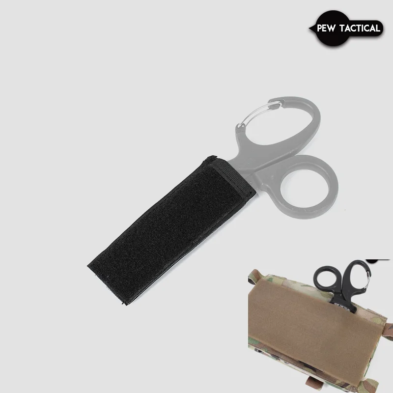 Tijeras médicas tácticas para colgar en el pecho, bolsa de manga fija con gancho y bucle para plataforma de pecho MK3 MK4 D3CRM