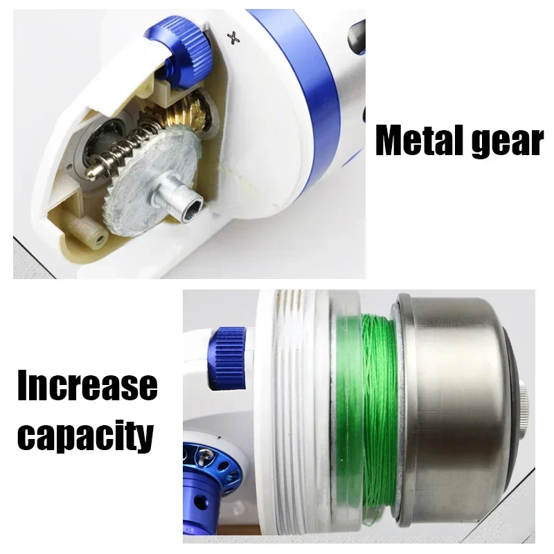 Llave de carrete de pesca Spincast BL35 6 + 1BB, bobina de Metal cerrada, tirachinas, tiro, caza de peces al aire libre con pulsera 5 # línea PE 55M - imagen 3