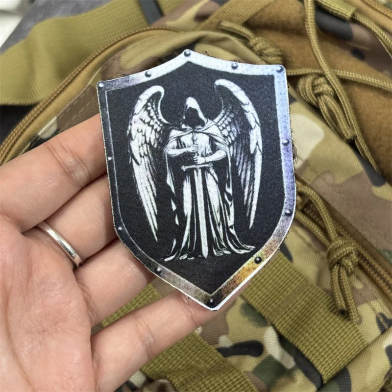 Parche estampado "Punishment Angel" para ropa, insignia de moral táctica, brazalete, gancho, parche militar, mochila - imagen 5