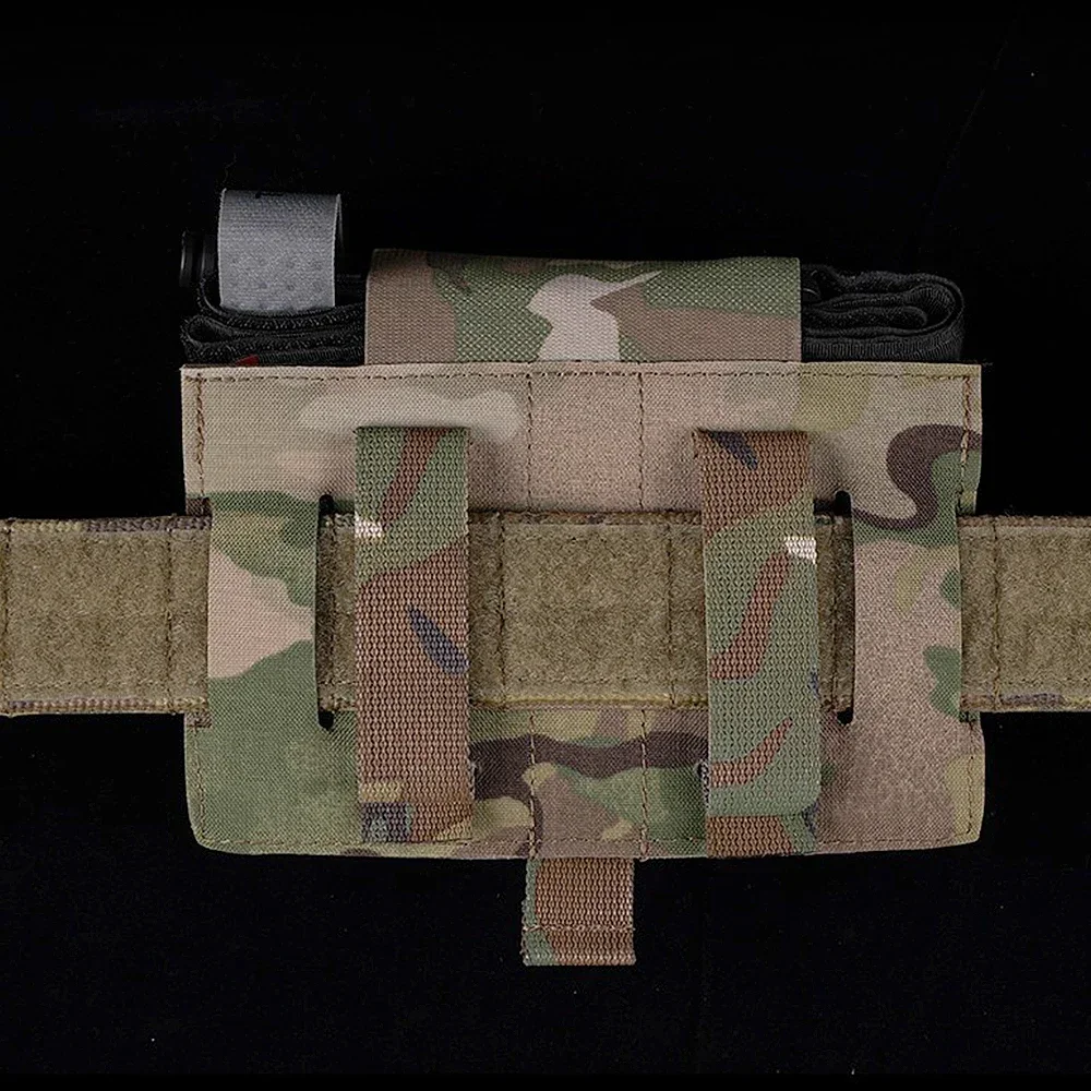 Riñonera táctica de primeros auxilios, bolsa IFAS IFAK, chaleco portador de placa Individual, bolsillo MOLLE médico con soporte de torniquete, equipo MED - imagen 4