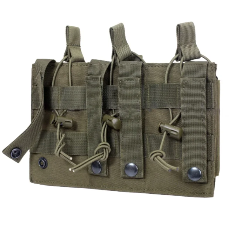 Bolsa triple con clip para padres e hijos al aire libre, bolsa con clip para accesorios, bolsa colgante para chaleco de caza, bolsa de almacenamiento - imagen 2