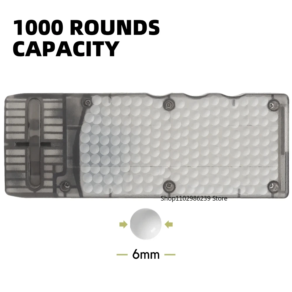 Cargador rápido Airsoft M4 – Caja BBs 6mm para revista manivela - imagen 5