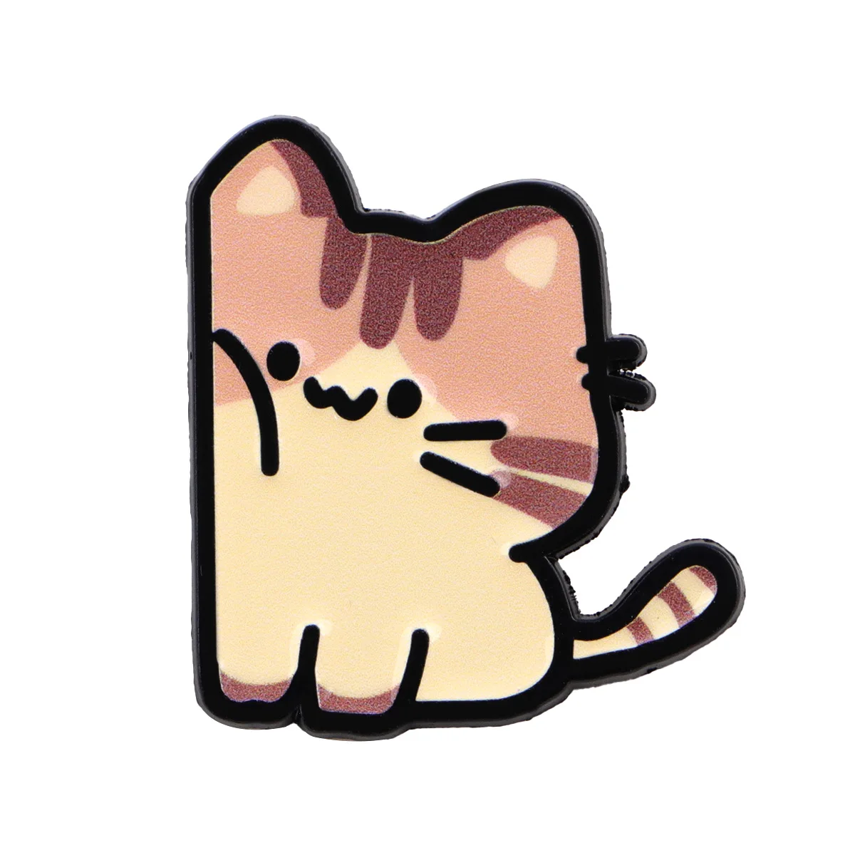 Broche de esmalte gato kawaii para solapa y mochila infantil - imagen 3