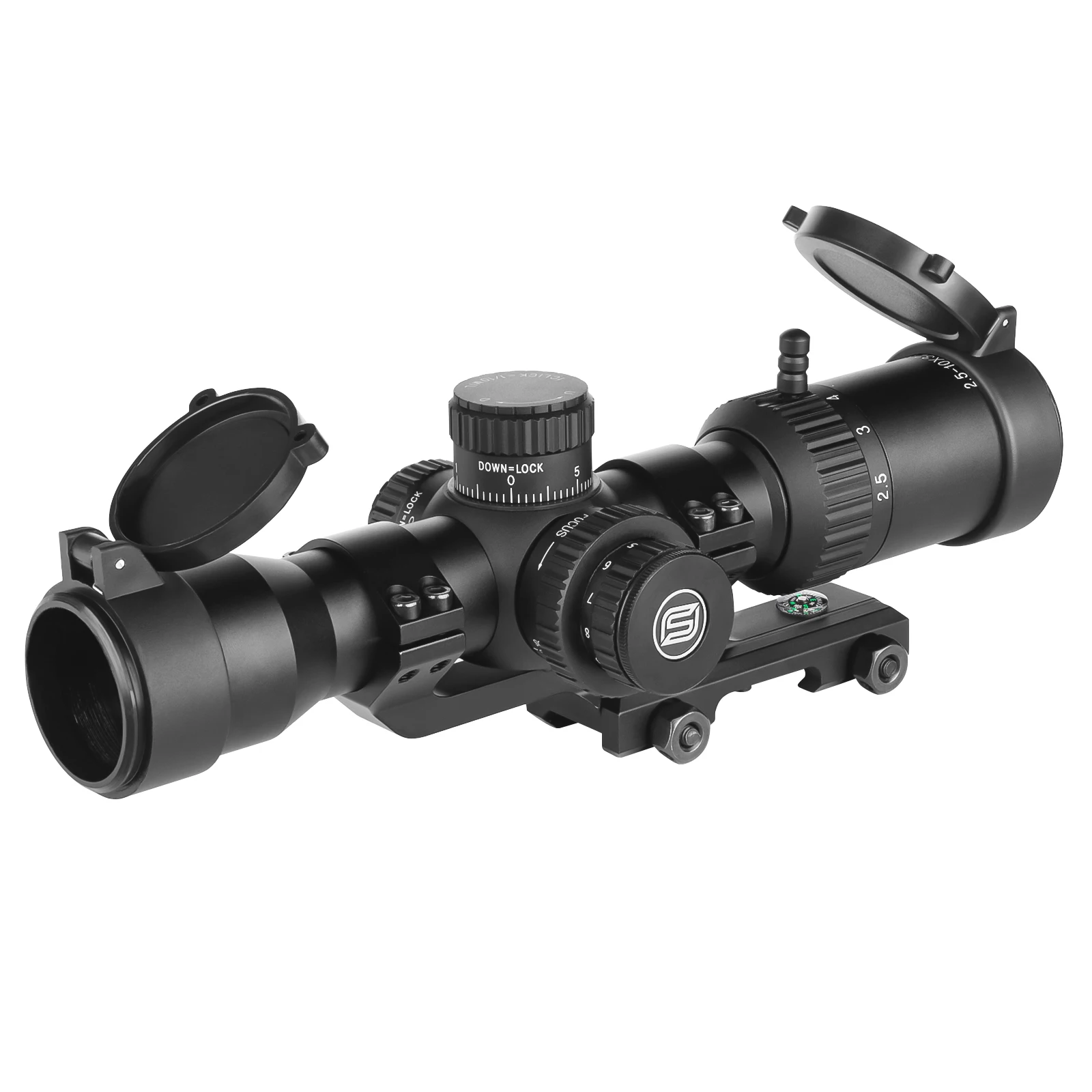 SPINA Optics-mira telescópica para Rifle de caza, visor óptico táctico con iluminación roja, tiro rápido, LPVO, 2,5-10x32, Fit.308.556 - imagen 3