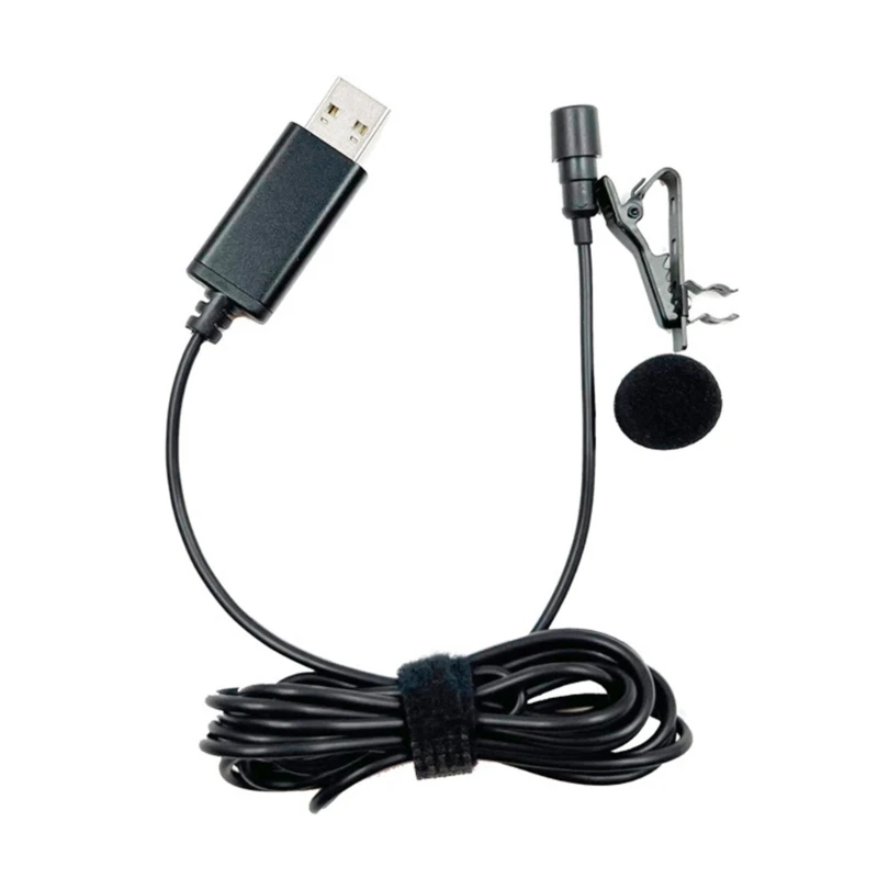 USB 2,0 Mini Lavalier solapa ojal Mini micrófono para cámara teléfono portátil Dropship - imagen 4