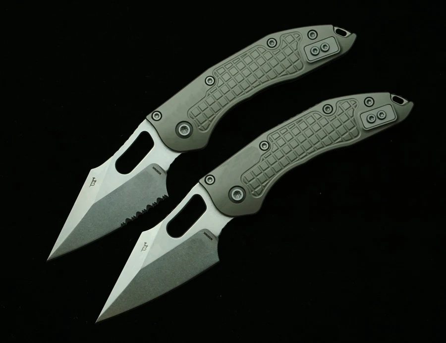 LEMIFSHE Stitch RamL cuchillo plegable acero M390 mango titanio - imagen 2