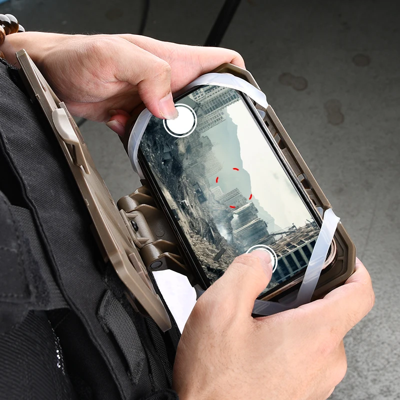 Nuevo soporte para teléfono con chaleco táctico, placa plegable para teléfono móvil, placa portadora Molle, montaje Molle para pantalla de 4,7 "-6,7" - imagen 3
