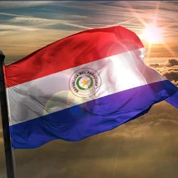 FLAGLINK Bandera Paraguay resistente poliéster para pared