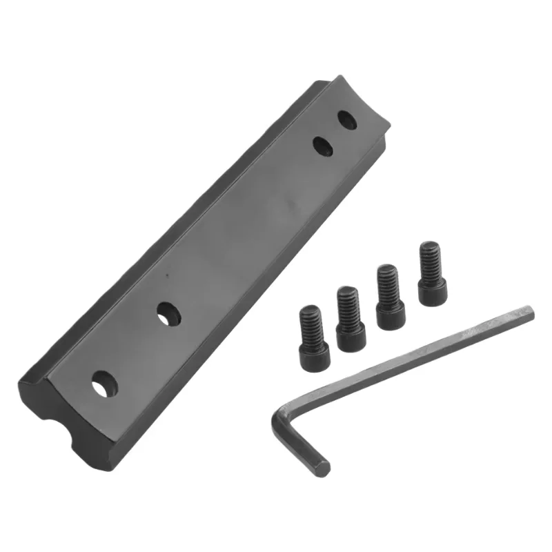 Soporte de riel Picatinny de 20 mm con 11 ranuras (118 mm), adaptador de base óptica de aluminio de 4 orificios para rifle de airsoft y caza - imagen 3