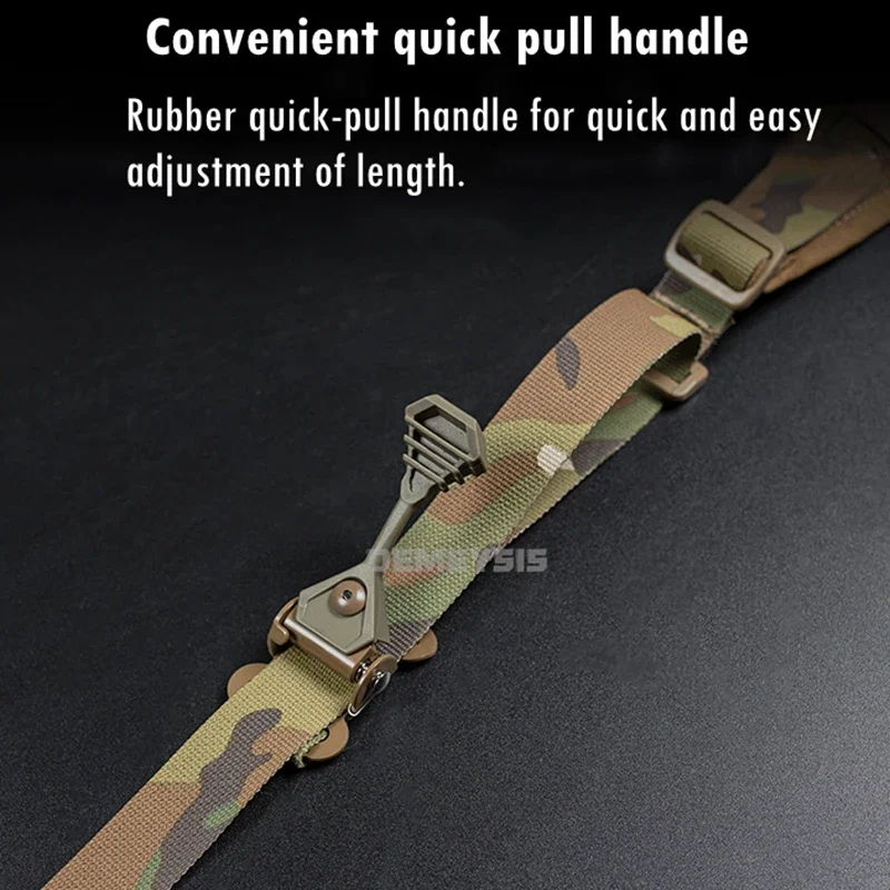 Eslinga para Rifle de 2 puntos, correa táctica para pistola, combate de tiro, correa Modular ajustable de extracción rápida para Rifle, accesorios de caza - imagen 2
