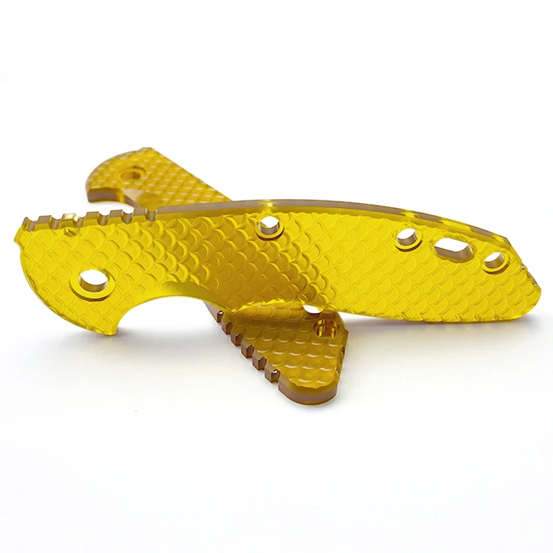 Parches de básculas con mango de cuchillo plegable Ultem PEI hechos a medida para cuchillos originales XM18 de 3,5 ", Material de parche, accesorios DIY, 1 unidad - imagen 3