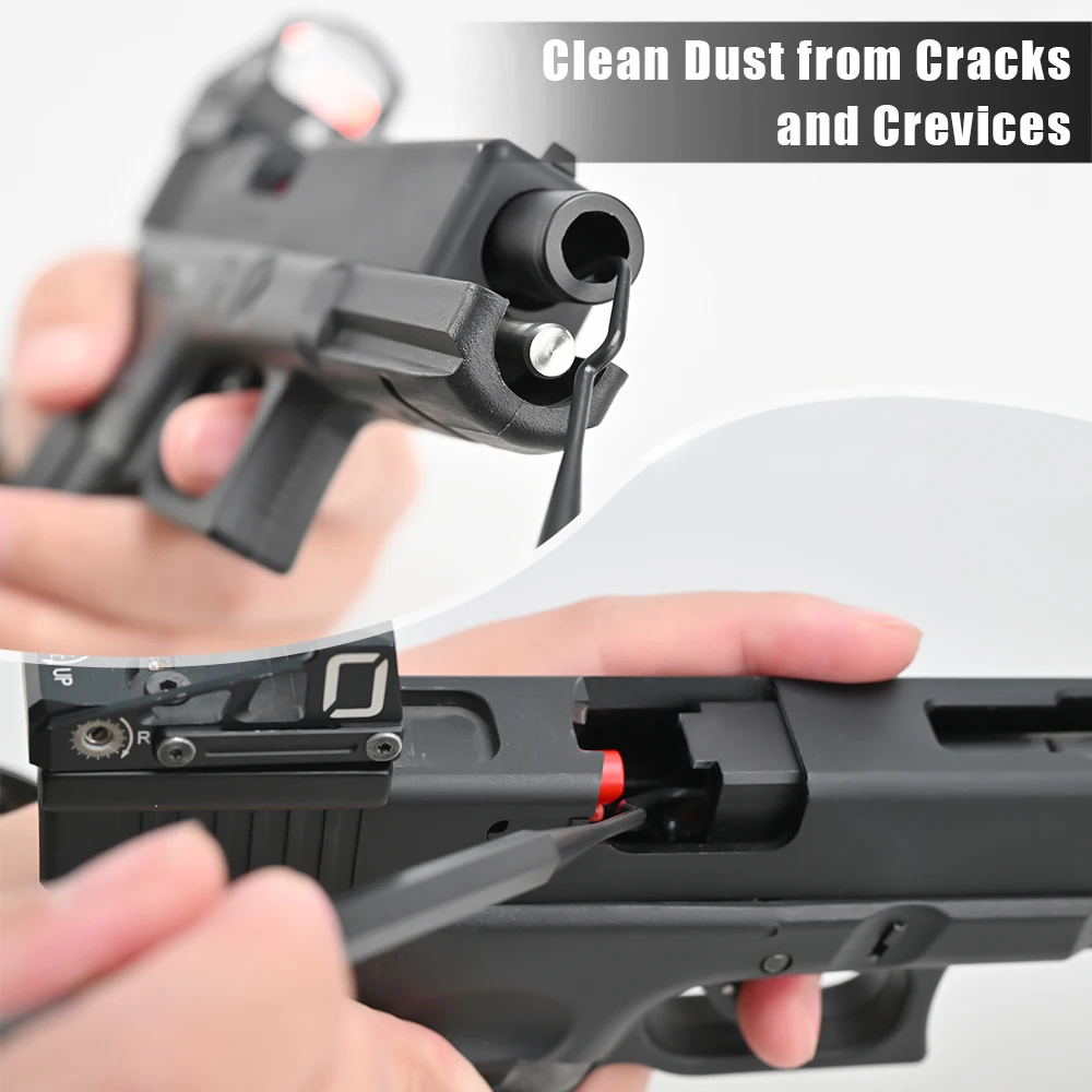 Kit de limpieza de pistola, cepillo de alambre de acero de doble extremo, juego de selección de nailon, paño de limpieza para pistola, herramienta de limpieza de barril, accesorio de caza - imagen 5