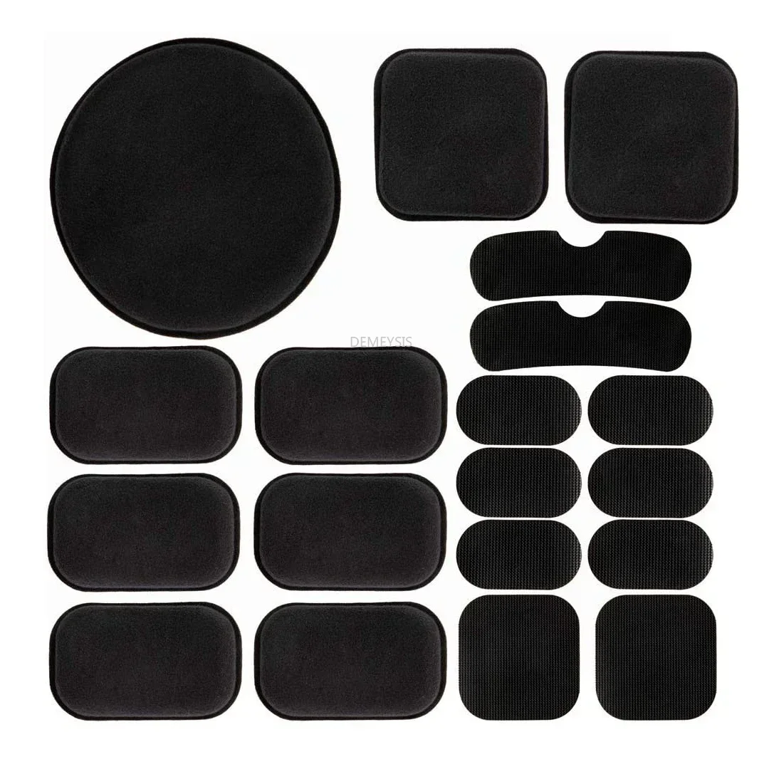 Almohadilla suave para casco táctico, duradera, 19 unids/set, almohadillas protectoras para casco de combate y Paintball, caza y tiro - imagen 4