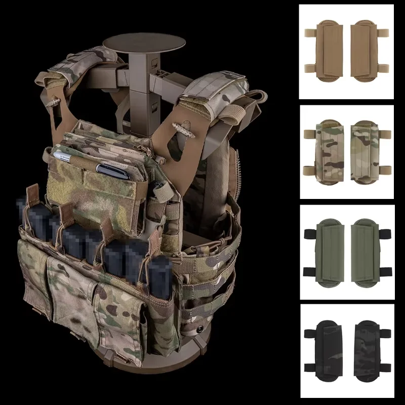Portador de placa táctico serie R estilo JPC, hombreras, cojín cómodo, acolchado de malla para accesorios de chaleco SPC JPC1.0/2,0/3,0 - imagen 3