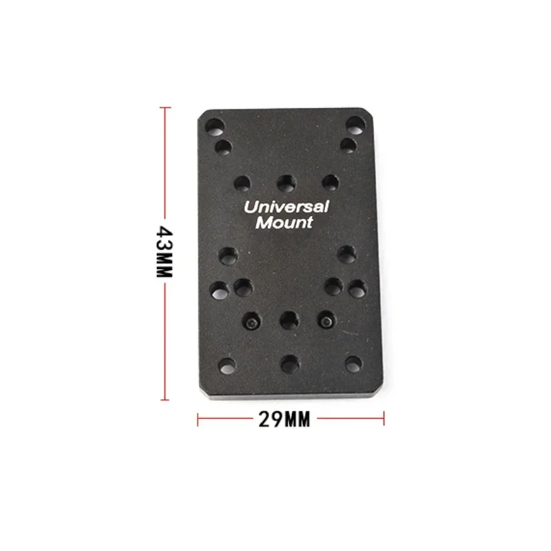 Placa de montaje Universal para mira Glock, pistola táctica de caza, Base óptica de alcance de punto rojo para pistola Glock 17 19, adaptador R * R/MROS - imagen 5