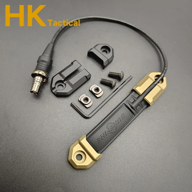 Almohadilla de interruptor de presión de luz de explorador táctico M600 M300 Mlok CNC Panel de bolsillo ranura de almohadilla dbal-a2 armas accesorios de linterna - imagen 3