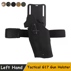 Funda táctica G17 Gen4 G19 para mano izquierda Compatible con linterna X300 X300U de liberación rápida para caza Airsoft Wargame Gun Carry