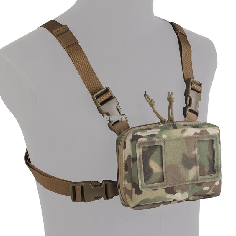 Tablero de navegación plegable Molle táctico CS, chaleco Airsoft, Panel de mapa, chaleco, soporte para teléfono móvil, Kit de bolsillo con correa de montaje - imagen 4