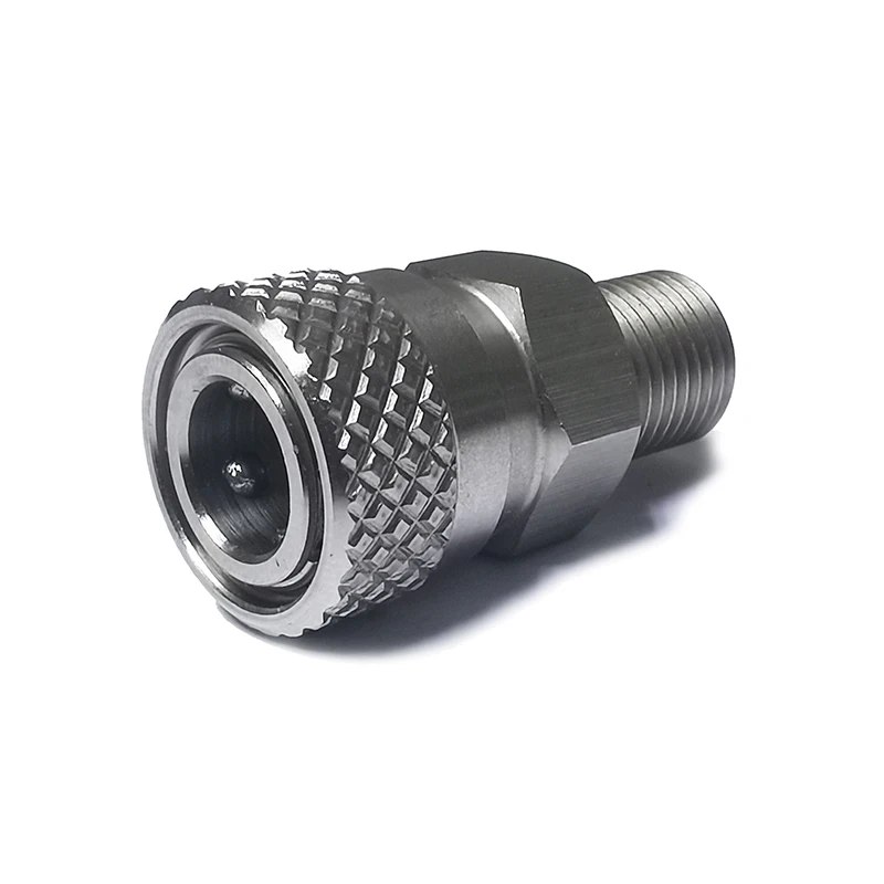 HPA Air Adaptador de carga de desconexión rápida hembra de acero inoxidable de 8 mm de alta presión 1/8BSPP 1/8NPT M10 * 1 - imagen 5