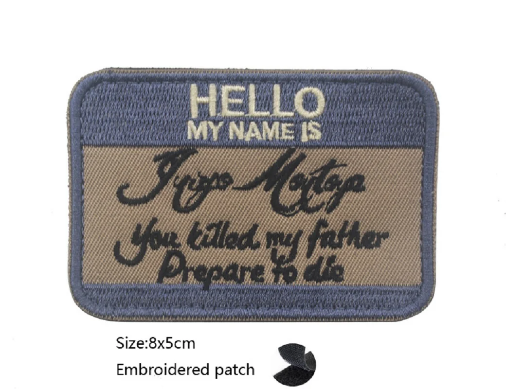 Parche bordado Hello My Name Is Inigo Montoya – Insignia textil - imagen 5