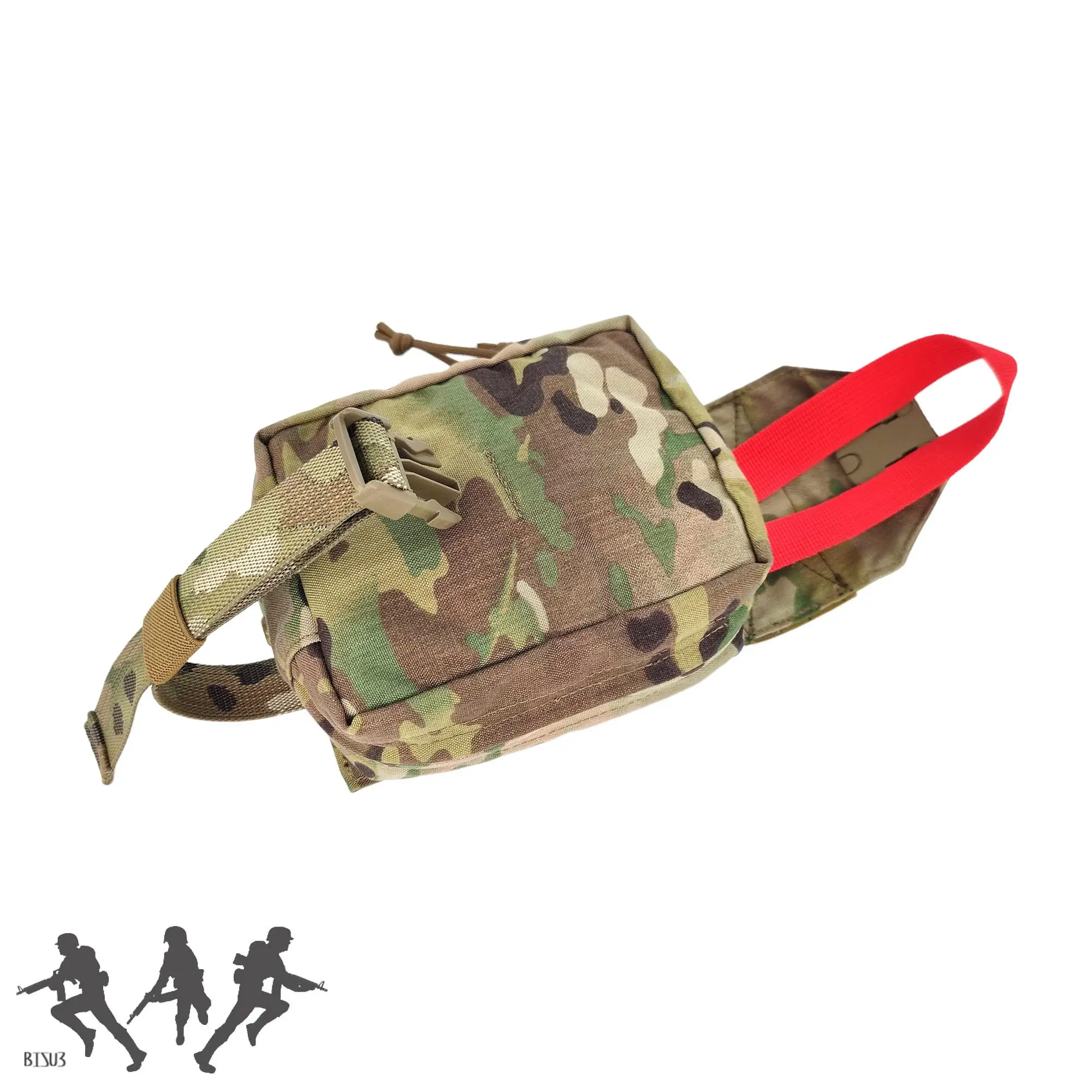 Bolsa médica táctica de liberación rápida ATS con tapa, bolsa de secado al sol Vertical, bolsa pequeña de tela MC - imagen 5