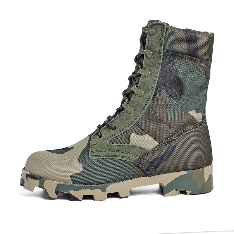 HIKEUP-botas militares de senderismo para hombre, zapatos de entrenamiento, impermeables, antideslizantes, para exteriores, Invierno - imagen 3