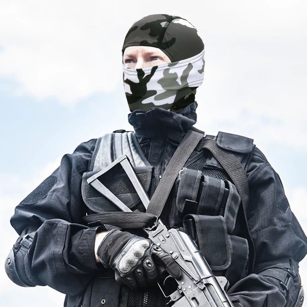 Pasamontañas táctico militar para hombre, bufanda de cara completa, máscara de senderismo, Airsoft, Multicam, cubierta de cabeza de ciclismo, sombrero de Paintball del ejército - imagen 2