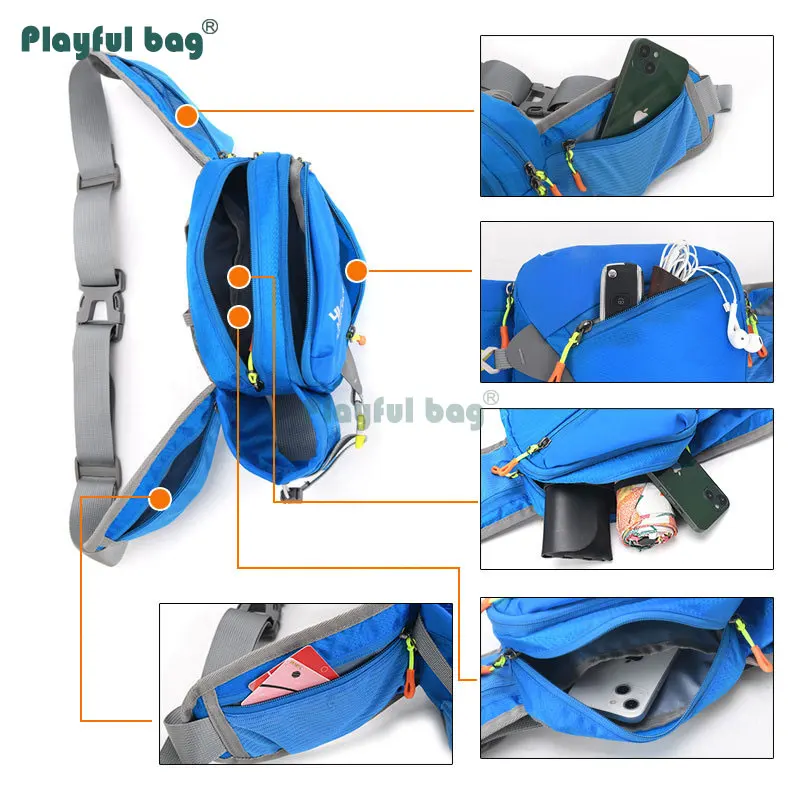 Riñonera deportiva para botella de agua para correr, bolsa de cinturón de hidratación para teléfono móvil, riñonera para ciclismo al aire libre, AVA192 - imagen 3