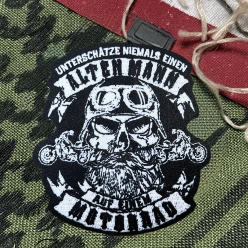 Parche de impresión para motociclista, chaleco táctico, insignia de moral con gancho y bucle, pegatinas decorativas para mochila, parches para brazalete para ropa - imagen 2