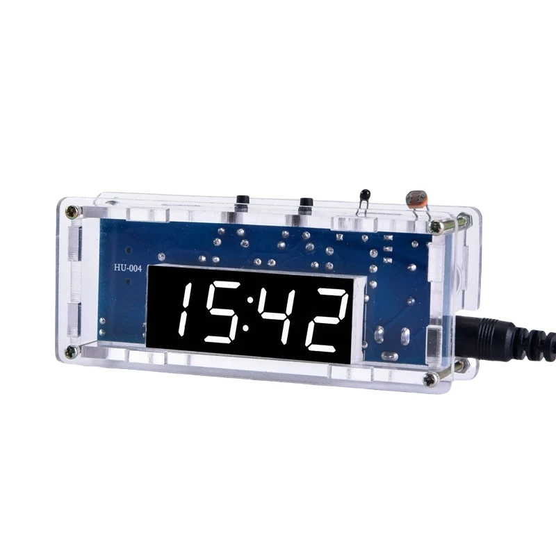 Kit de reloj Digital DIY, pantalla de fecha, semana, alarma de temperatura DS1302, proyecto de soldadura, práctica de aprendizaje, Kit electrónico Diy de soldadura
