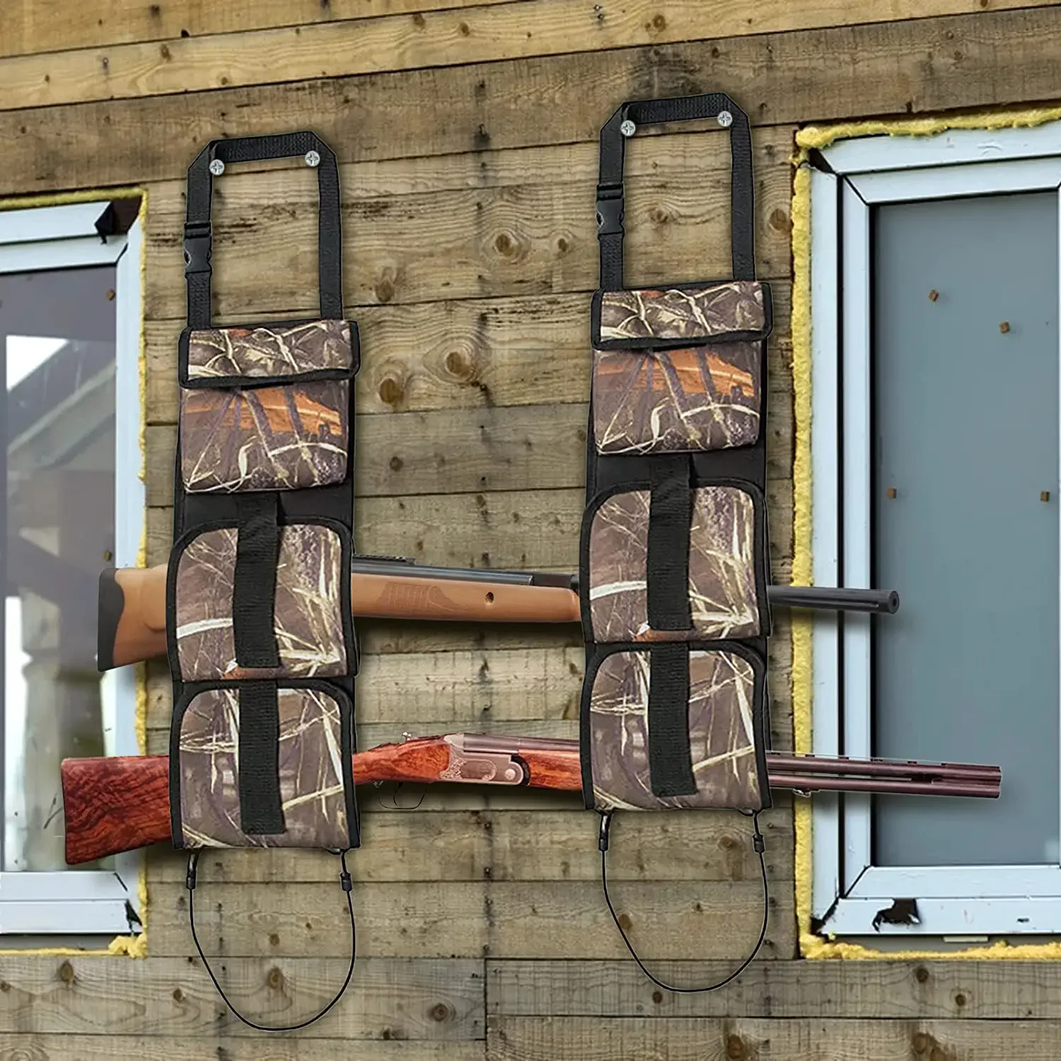 Soporte táctico para asiento trasero de coche, 2 uds., soporte para Rifle, almacenamiento, organizador, bolsa, funda oculta para coche, camión, SUV - imagen 5