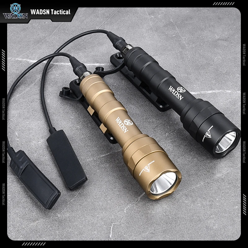 Nueva actualización de la tienda táctica WADSN M600U juego de linterna de caza 600 lúmenes M600u lámpara de exploración de arma con montaje de Metal Mlok Keymod - imagen 4