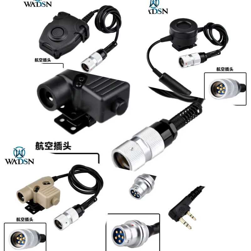 Adaptador PTT tipo K para interruptor de radio táctica